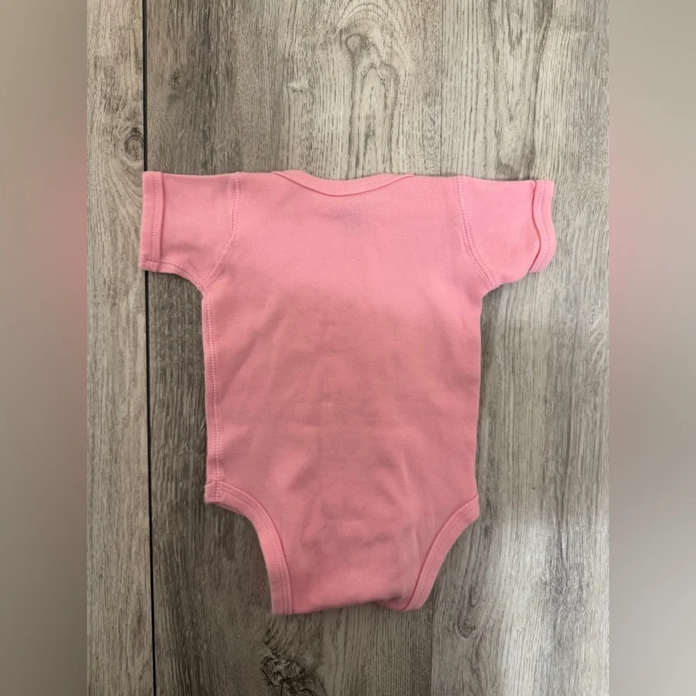 Pink Baby Onesie loved and spoiled by mom mom and pop pop